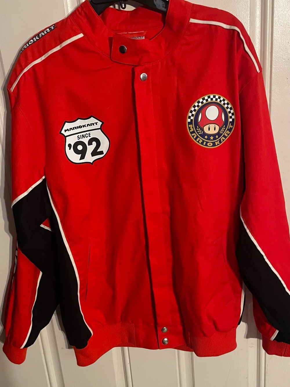 Red Racing-Style Men's Jacket